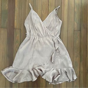 Tobi Taupe Mini Dress